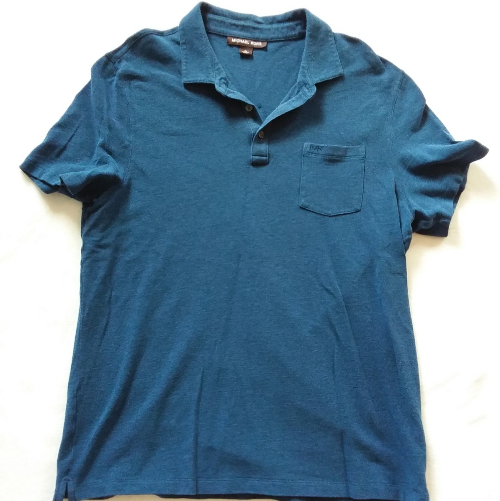 Mens blue Michael Kors polo shirt